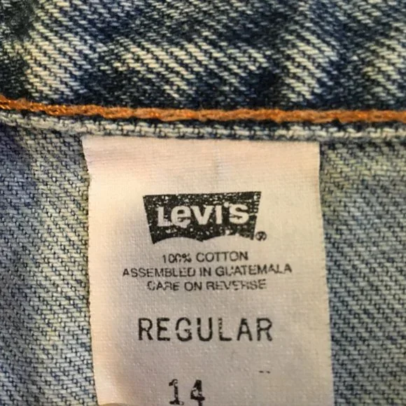 Levi's Vtg Y2K Women's Hi Rise Denim Shorts 14R - Picture 8 of 12